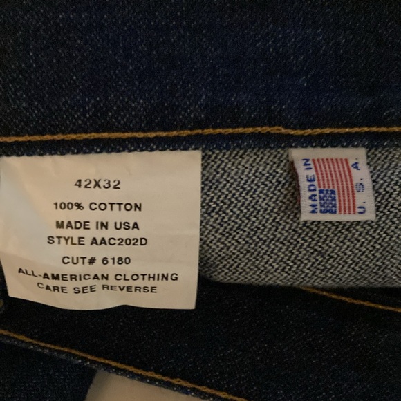NWT Men’s All American Clothing Co. Relaxed Fit Jeans, Size 42 X 32 - Picture 8 of 14